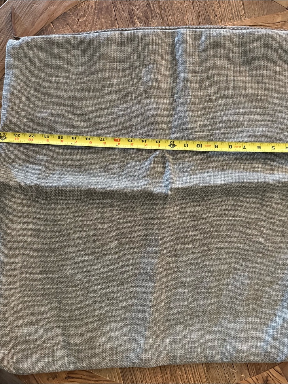 Pottery Barn Neutral Green Linen-Texture Accent Pillow Cover